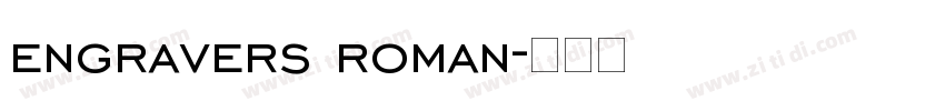 engravers roman字体转换